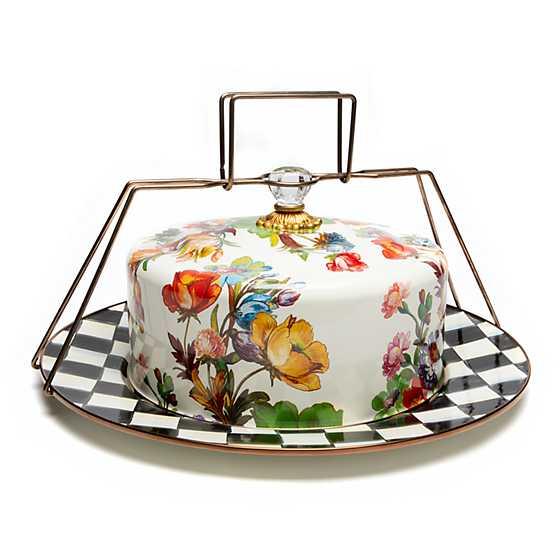 Flower Market Cake Carrier - White