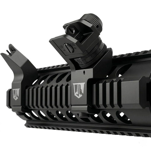 45 Degree Offset Iron Sights Canted Sights 45 Degree Iron Sights Works for Right & Left Hand Offset Iron Sights 45 Degree Backup Iron Sights Picatinny Rifle Fixed Iron Sight Front & Rear Rifle Sights