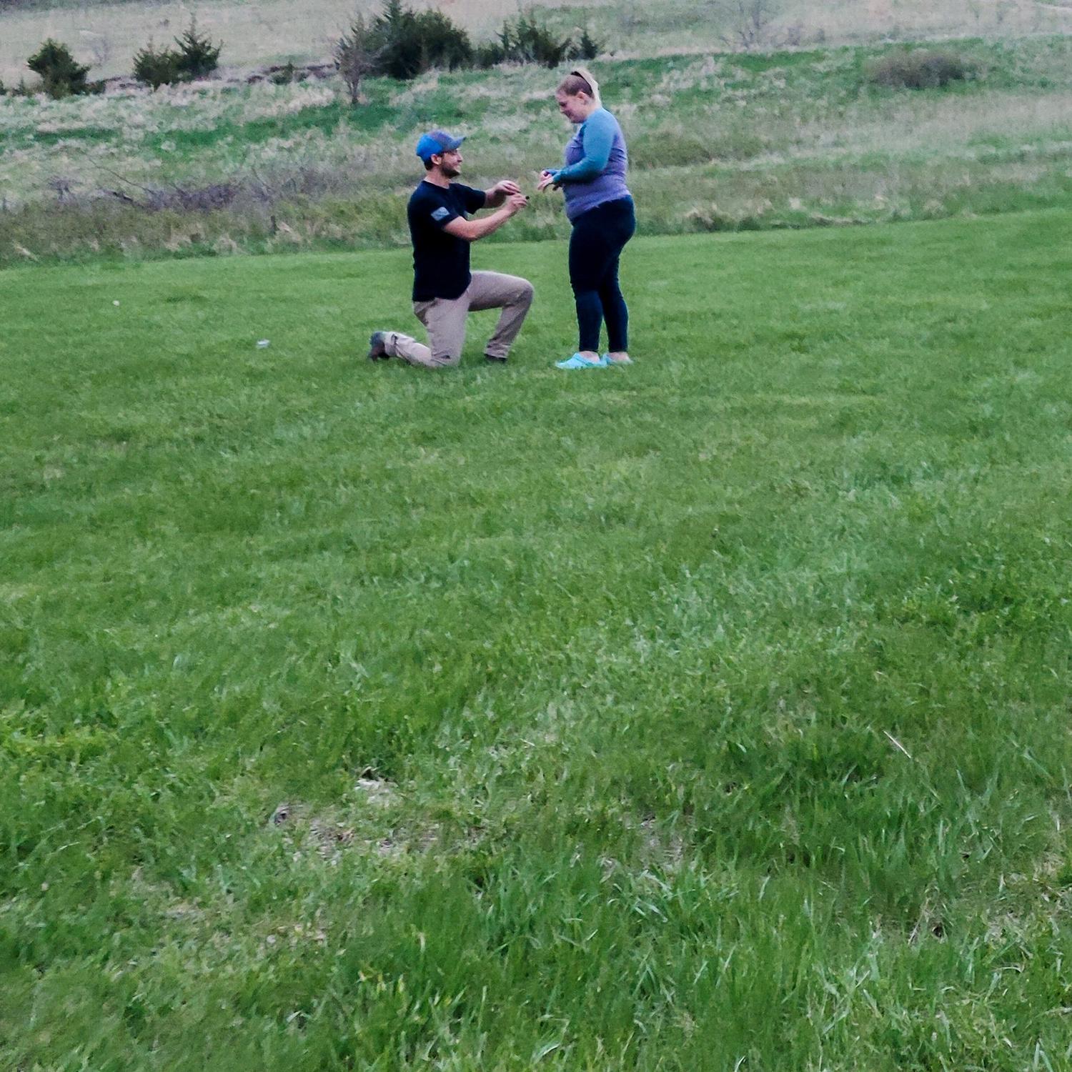 Daniel proposed at our favorite camping spot