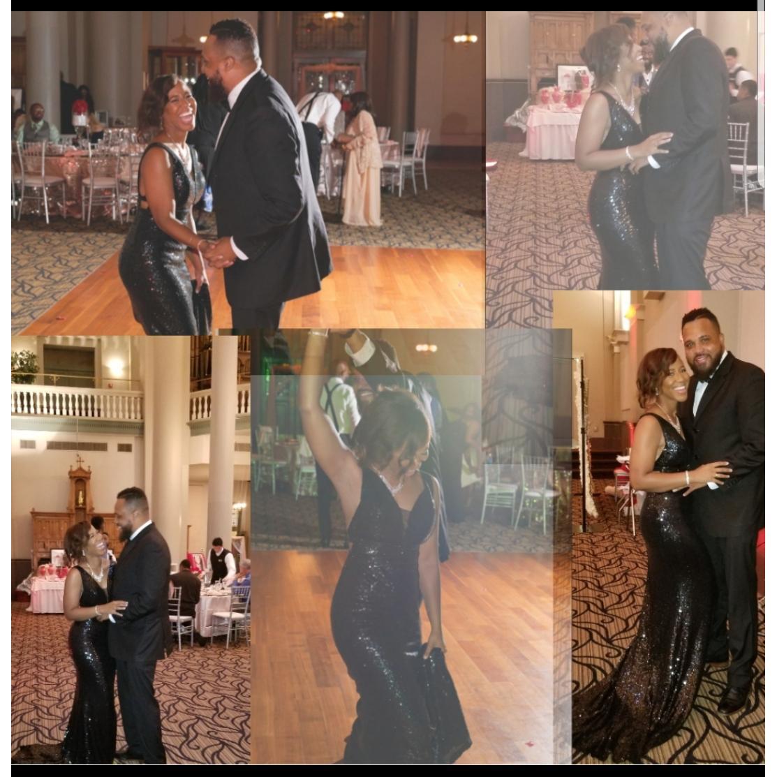 Their first public outting!! How suting, as it was a wedding!