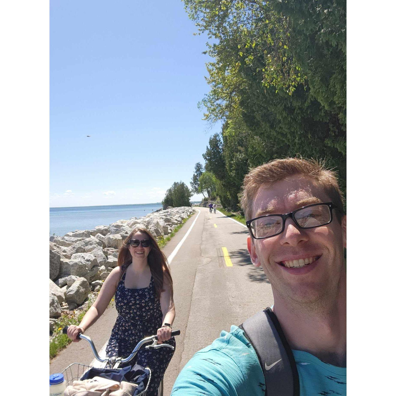 A bike ride around the island! Macinac Island, Michigan