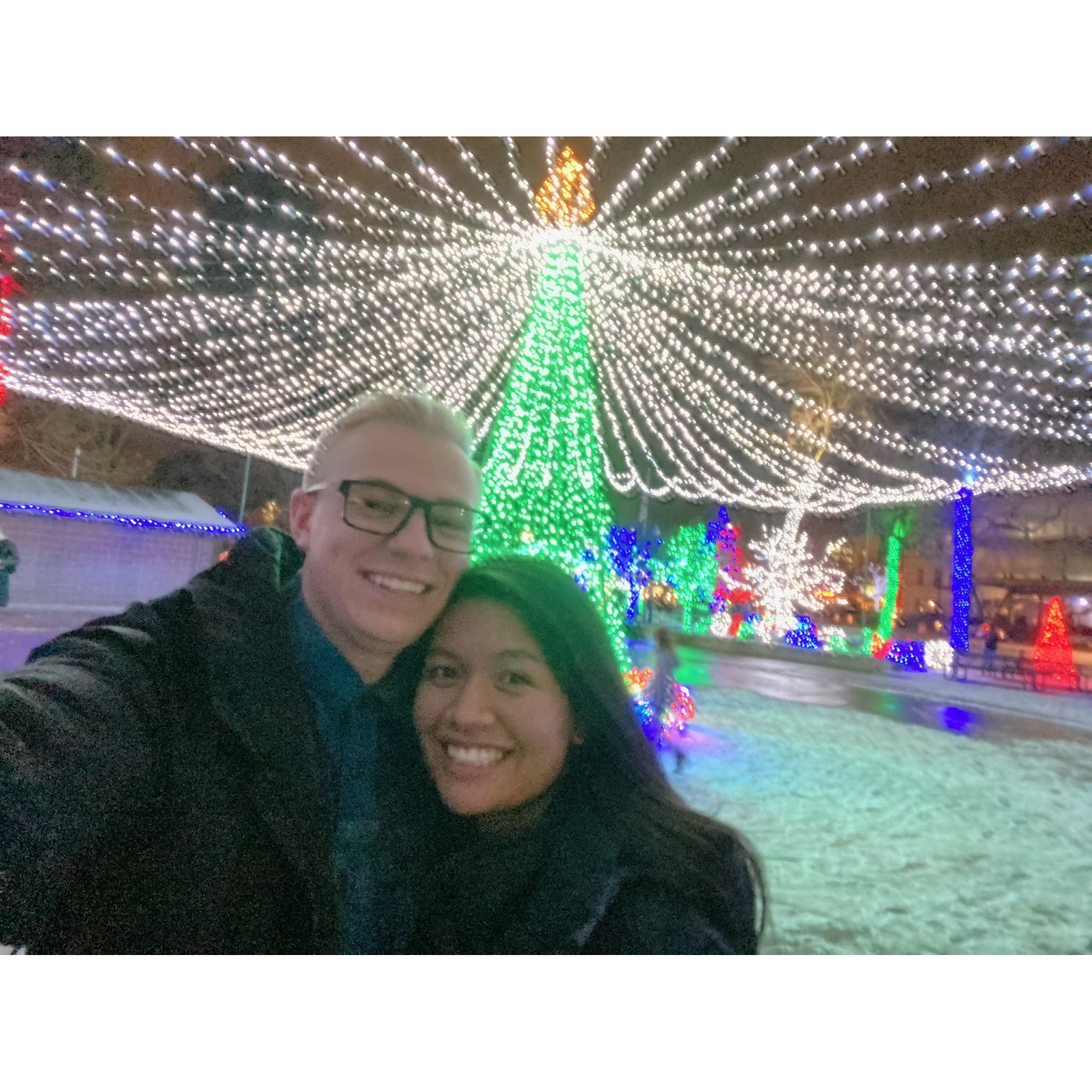Dec. 2019- Christmas lights in Provo.
