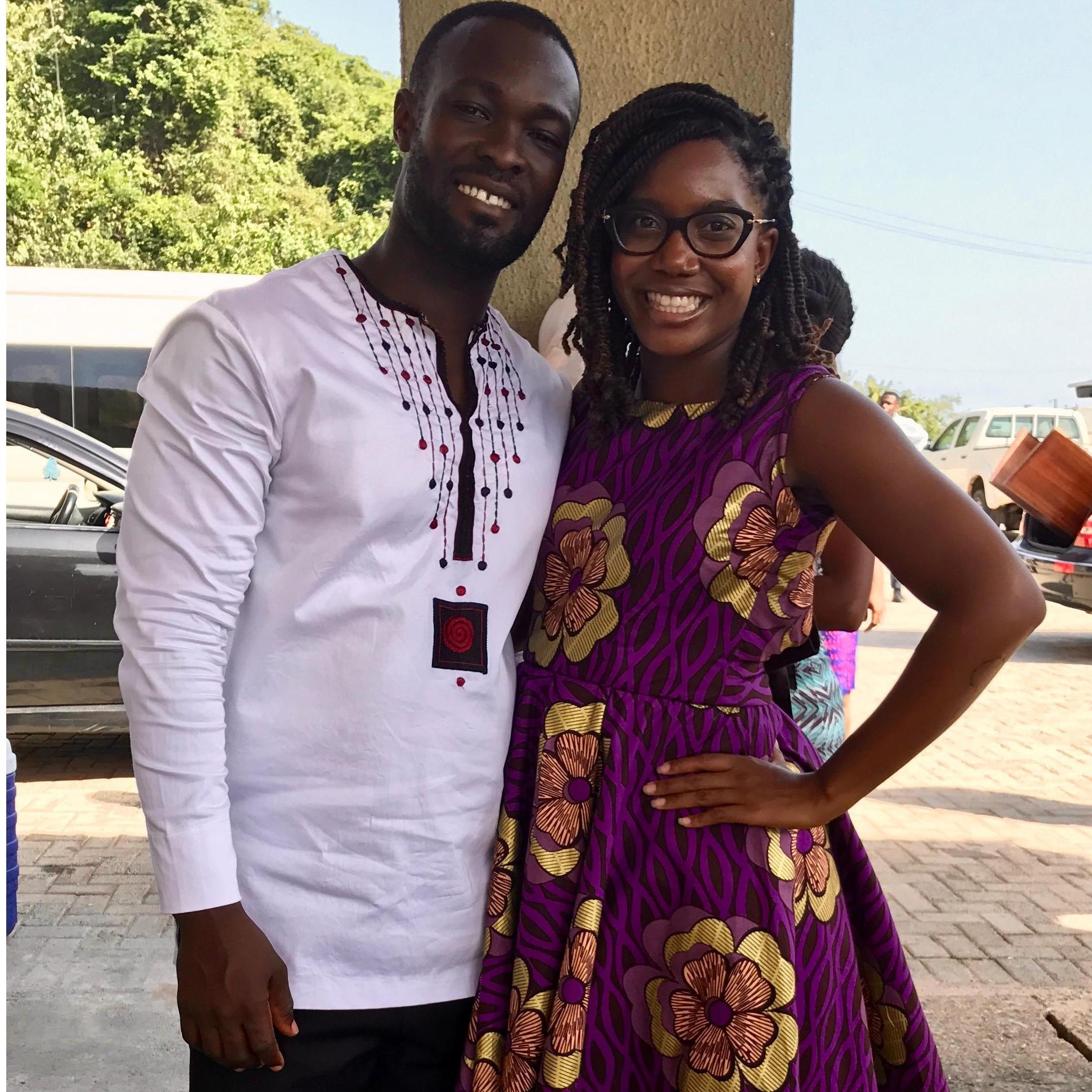 Our first wedding as a couple