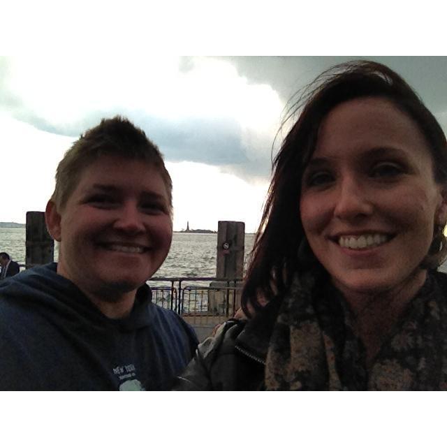 You can almost see The Statue of Liberty in the back ground - New York, 2012