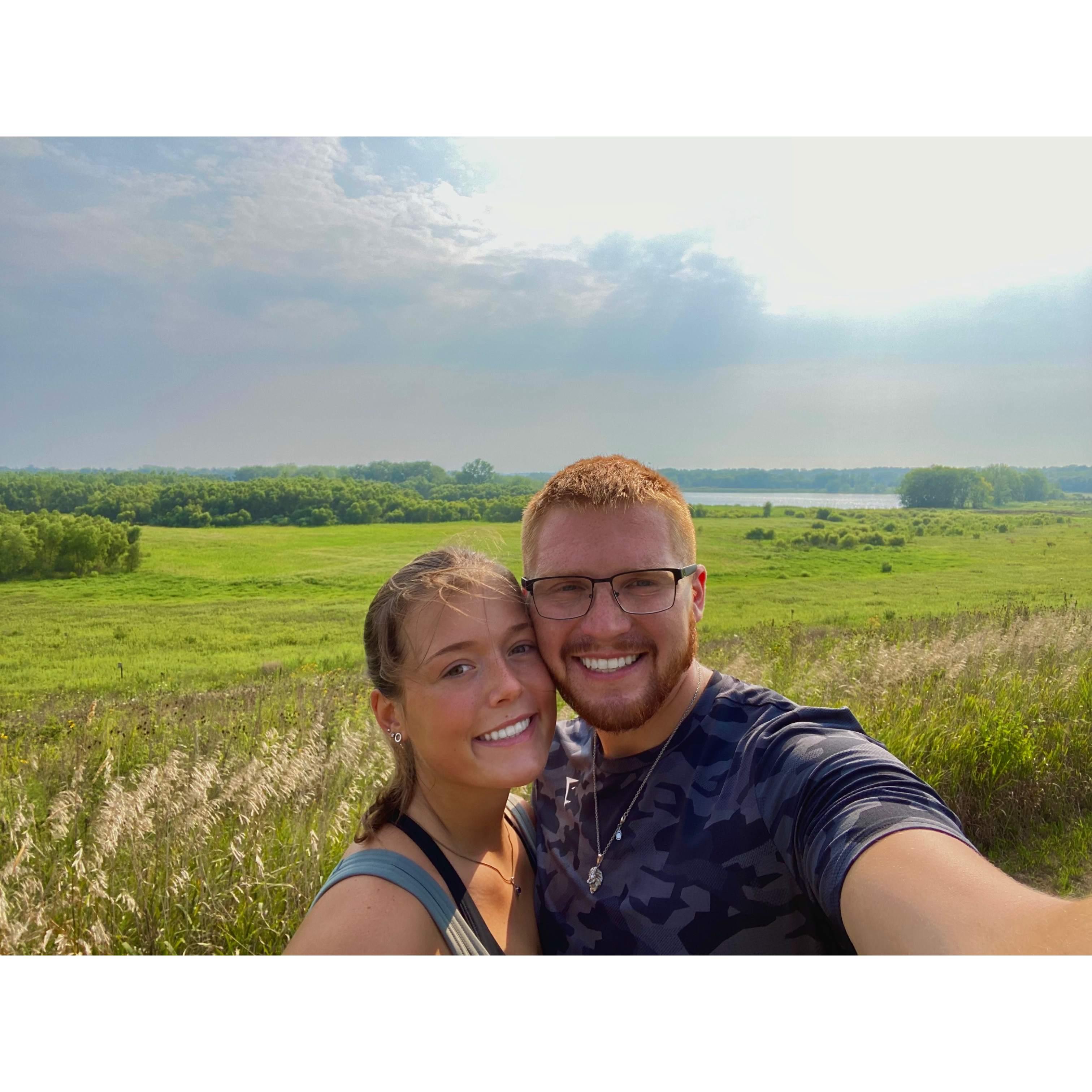 Shortly after Ian and Emily moved into their apartment (Aug. 2021)