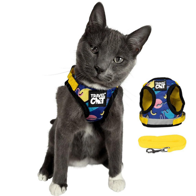 "The True Adventurer" Reflective Cat Harness and Leash