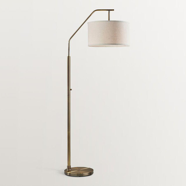 Payton Metal 65" Floor Lamp, Antique Brass