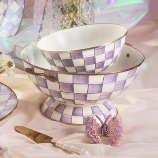 Violet Check Everything Bowl