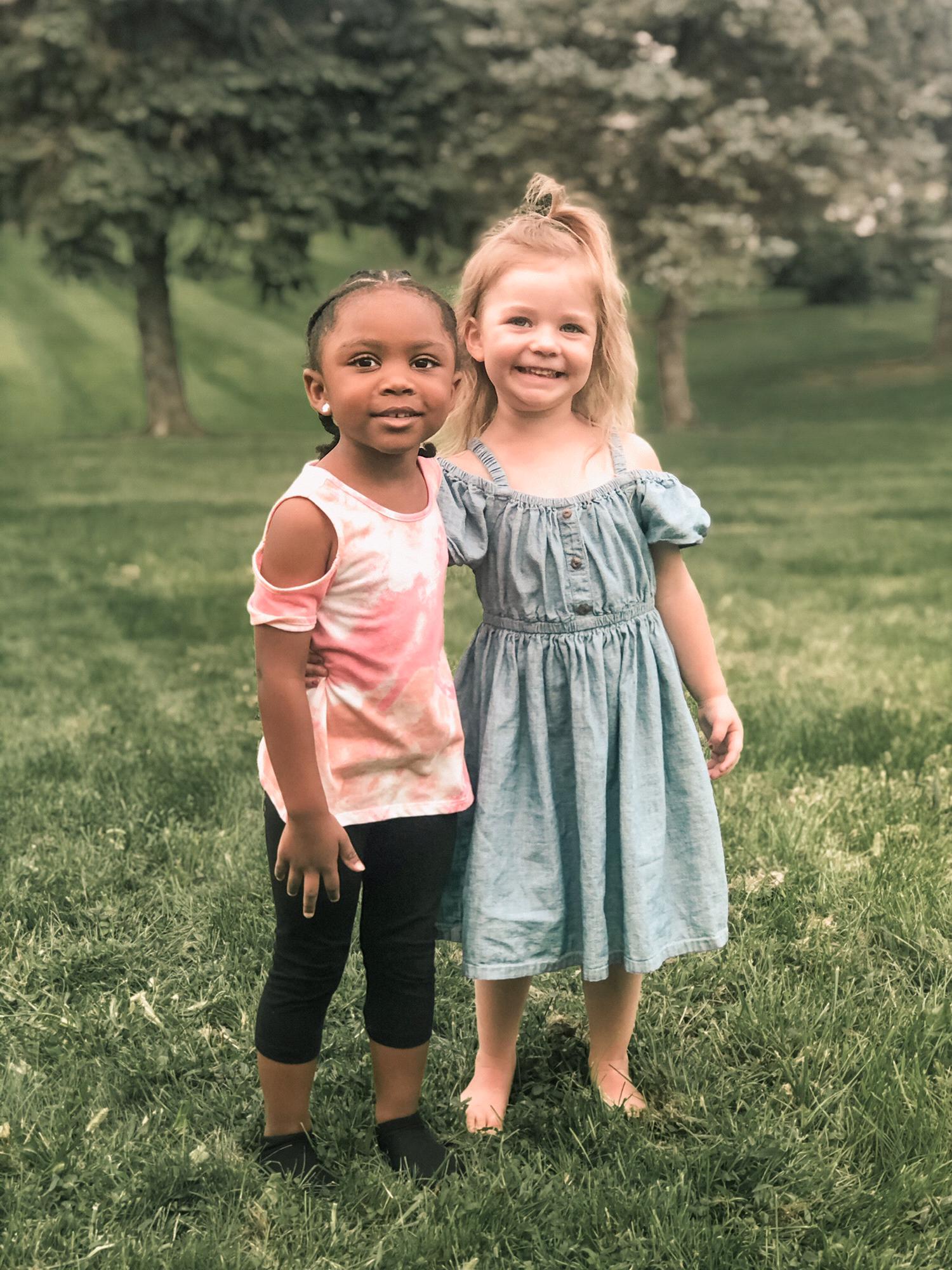 Mya and Savannah, Team Flower Girls