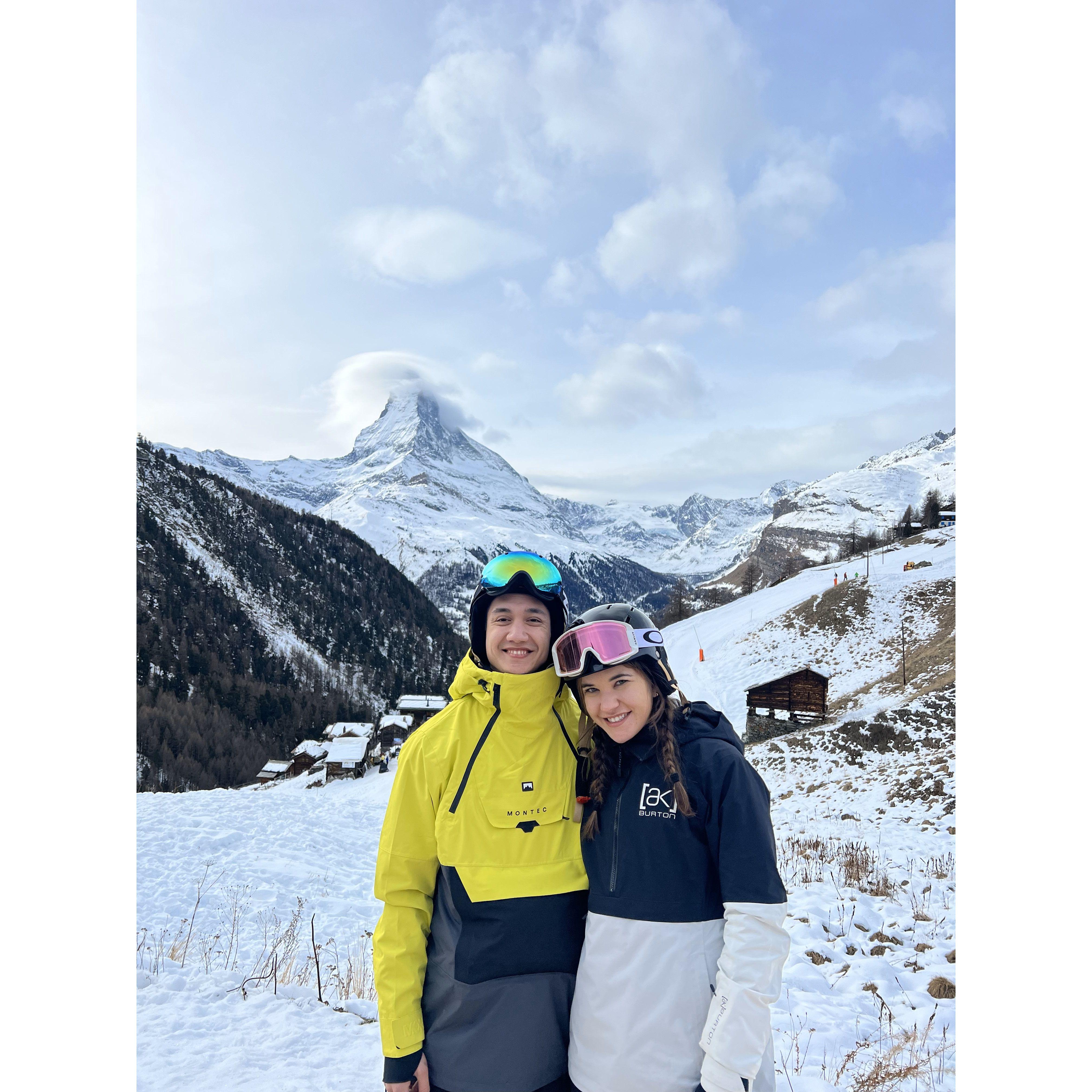 Skiing/Snowboarding in Zermatt, Switzerland