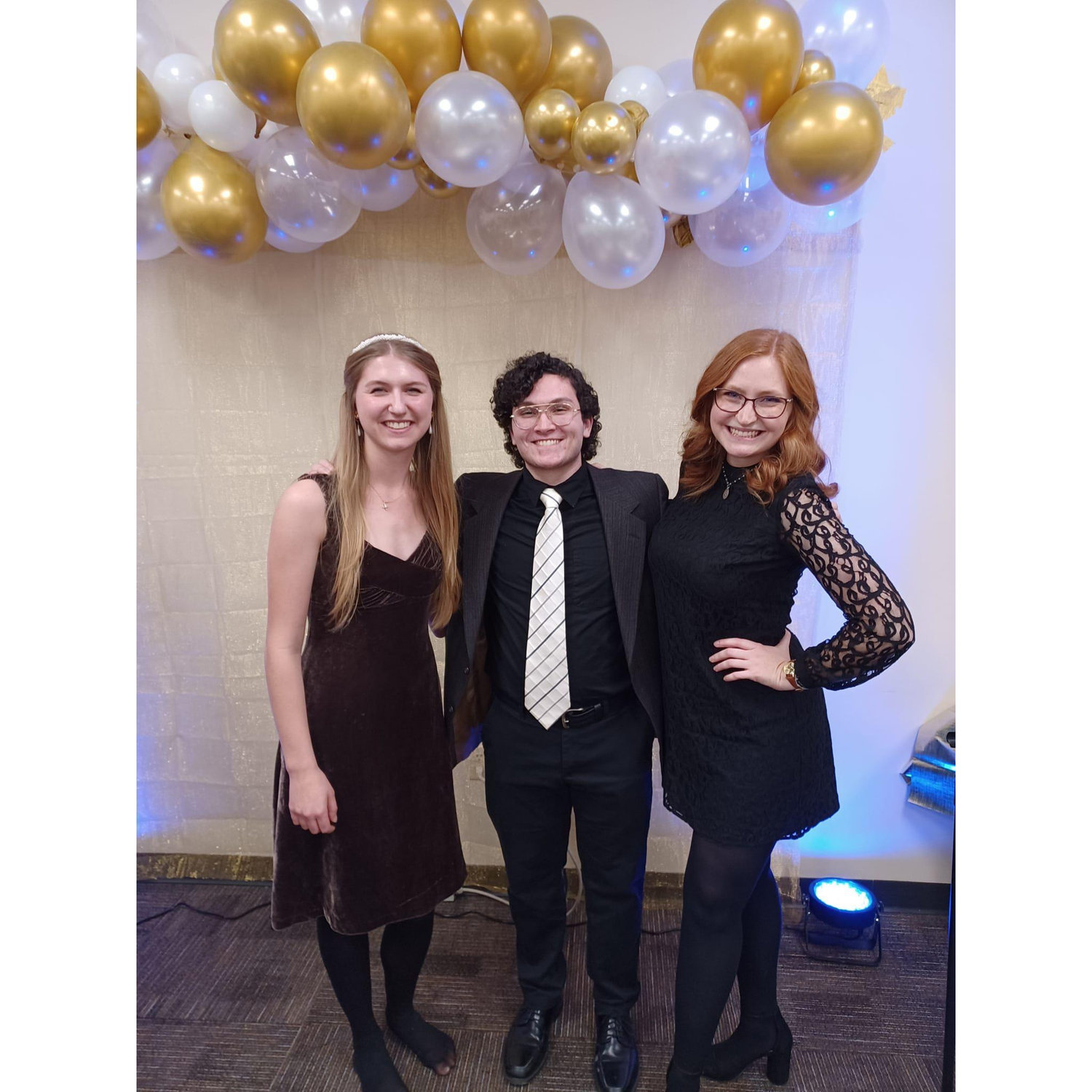 Ava introduced us at Franciscan orientation 2022, the year we all transferred. This picture was taken at the musical awards ceremony for Beauty and the Beast, the show when Joey realized he liked Abby