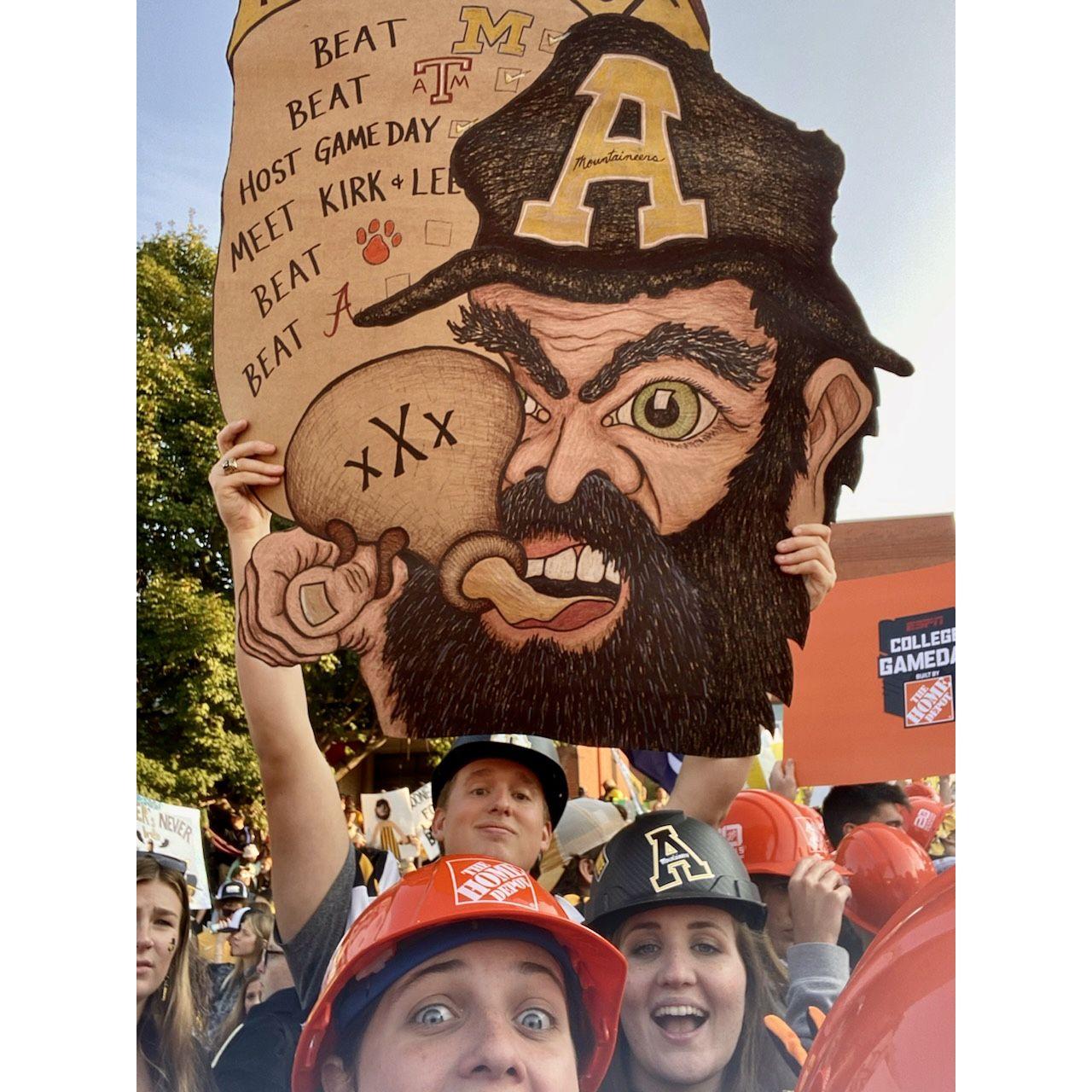 One of the best memories as App State Alum on College Game Day!