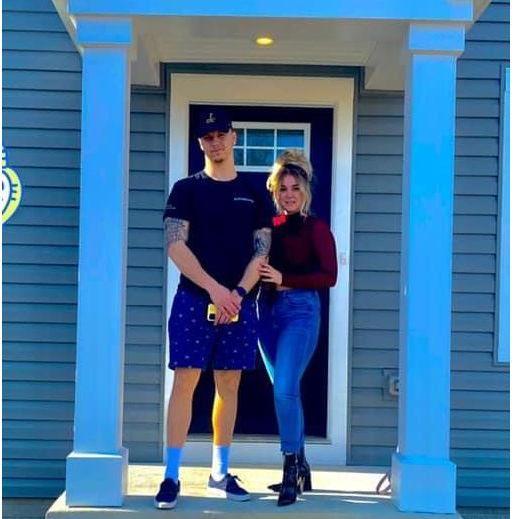 The day we got the keys to our first home in 2021.