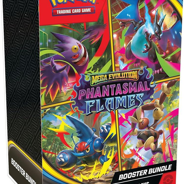 Pokémon TCG: Mega Evolution—Phantasmal Flames Booster Bundle (6 Booster Packs)