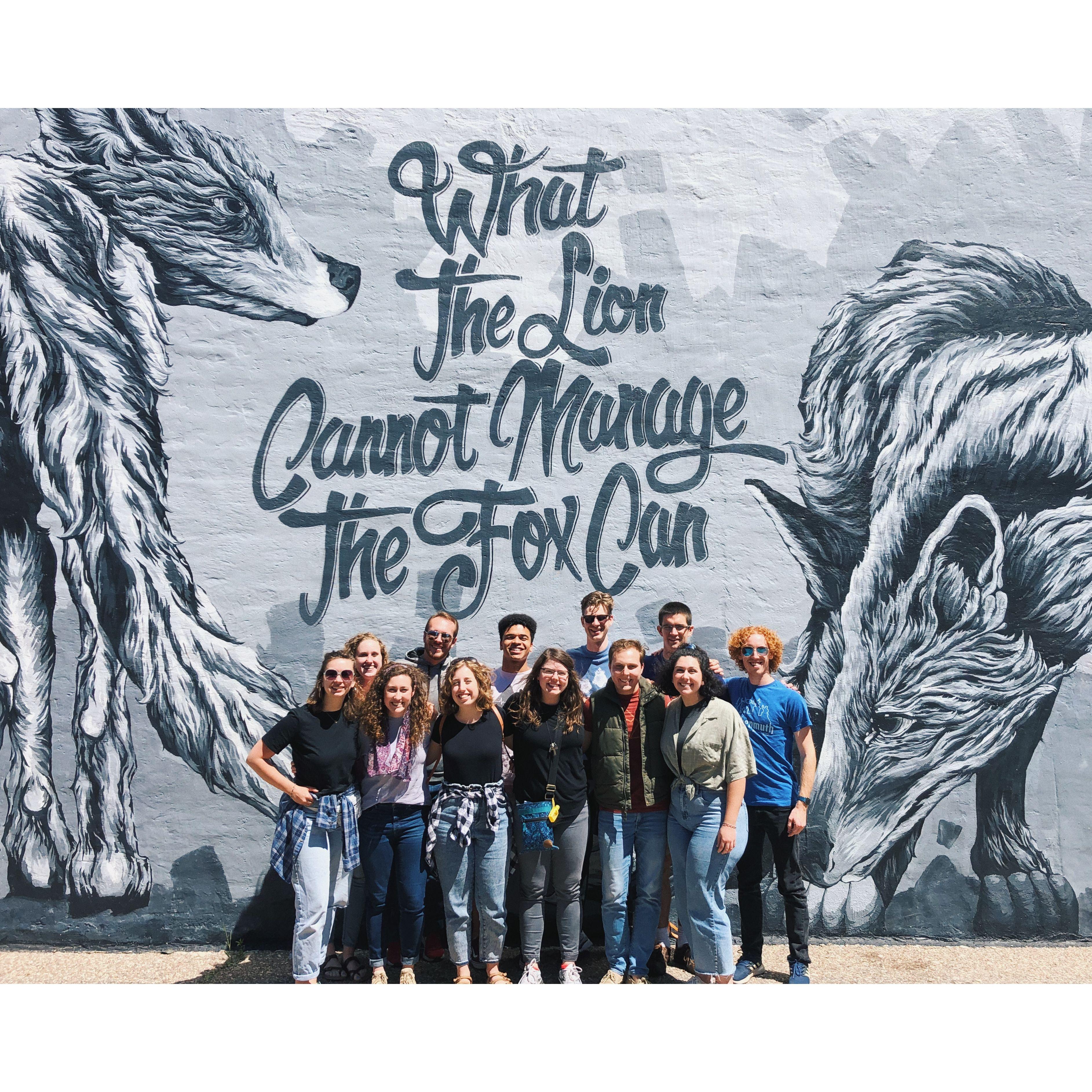 After visiting Anthony's hometown, Erin took the mission staff group to Stevens Point, WI. (Erin was convinced Anthony didn't like her on this trip and was very sad - and very wrong)