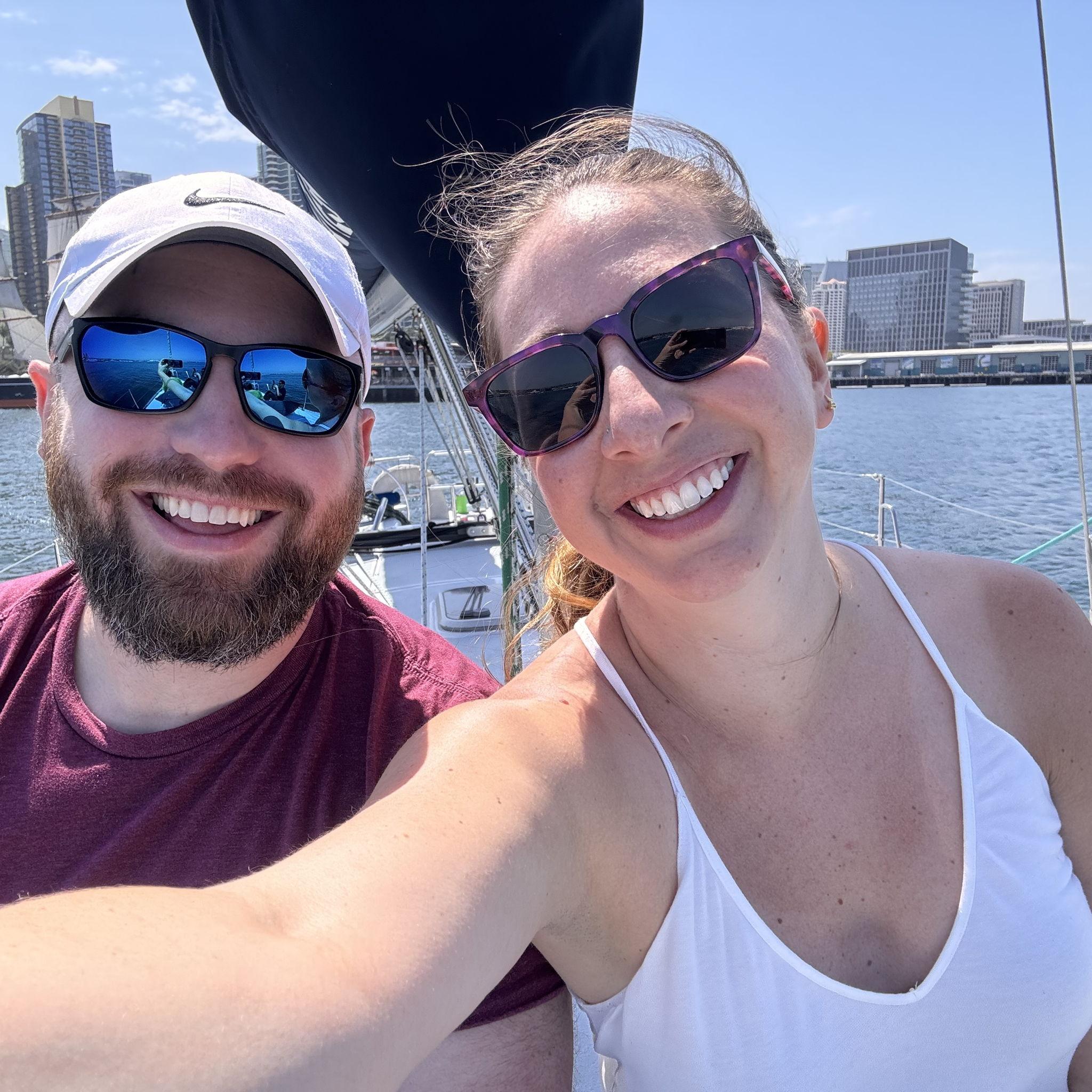 On one of many sails w/ Sail San Diego