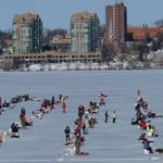 Ice Fishing on Lake Simcoe