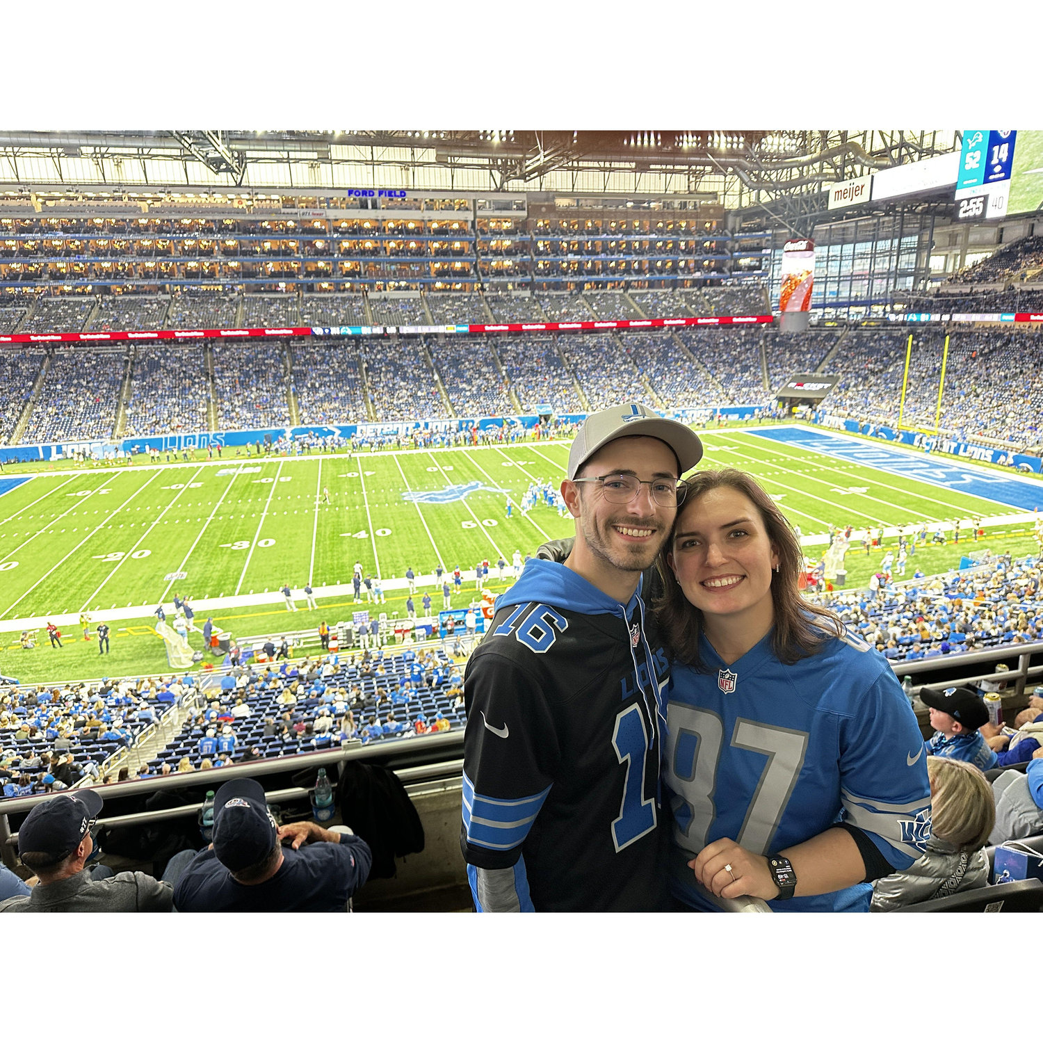 Fun at the Lions game!