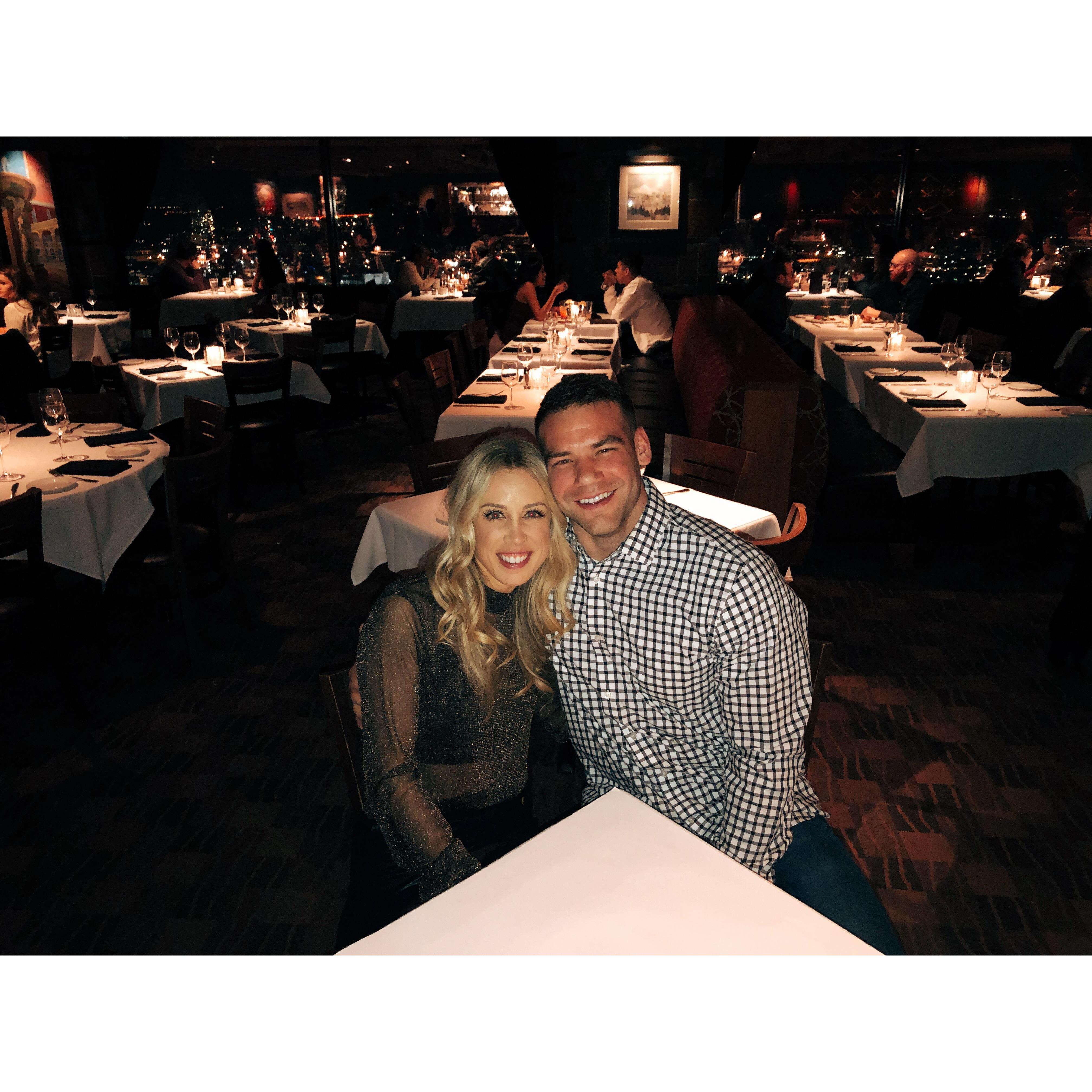 Brian took me to the Portland City Grill for my 30th birthday (January 2019)