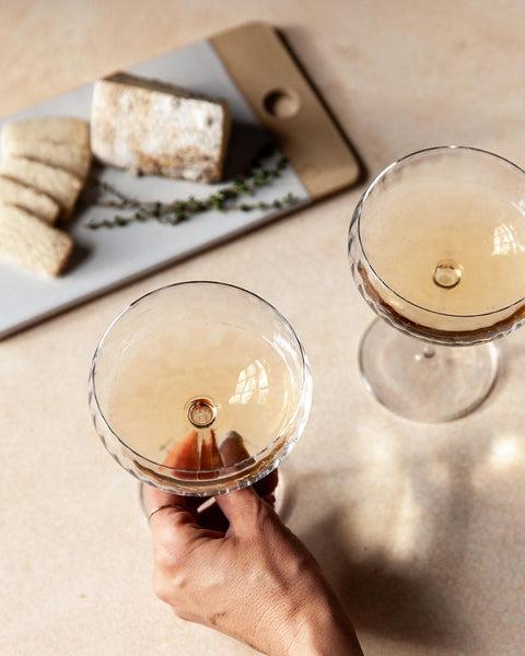 Farmhouse Pottery Elegant Coupe Champagne Glass - Set of 4