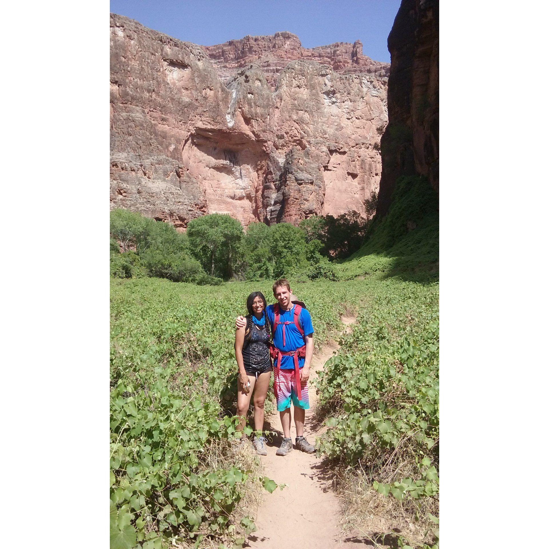 Hiking to Havasu Falls in Arizona. 2018