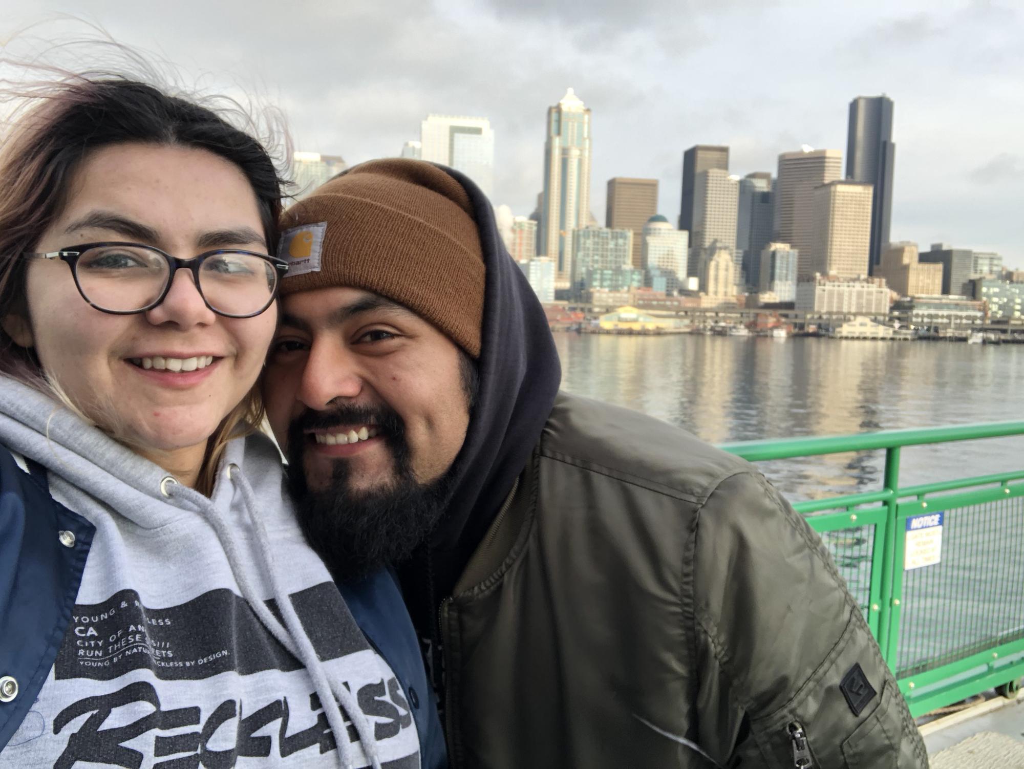 Our first ferry in Seattle