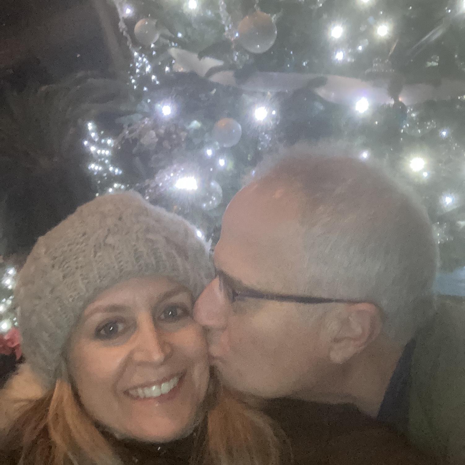 Visiting the beautiful Longwood Gardens Christmas display.