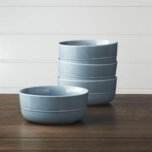 Set of 4 Hue Blue Bowls