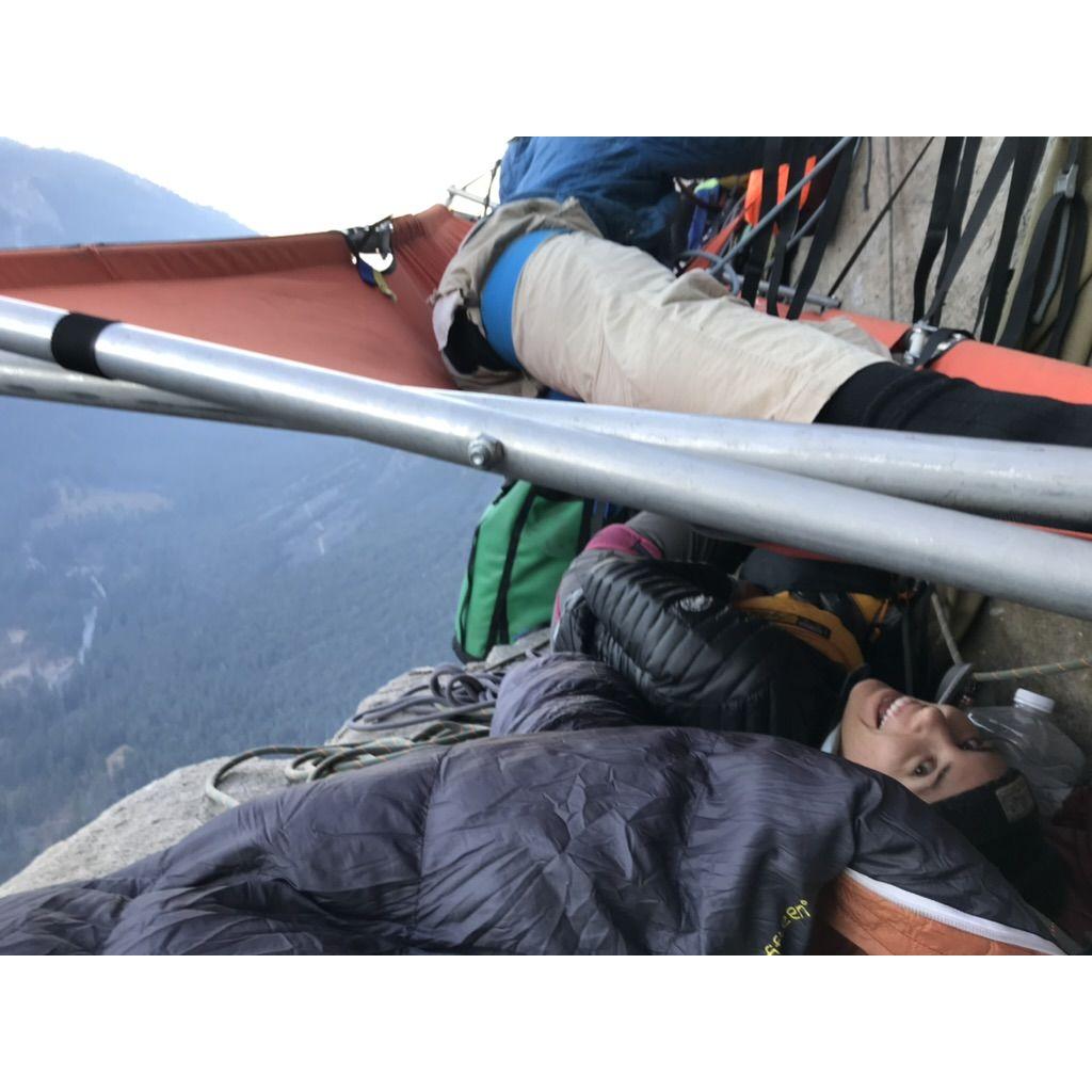 Sleeping on a wall for multiple nights on El Cap.