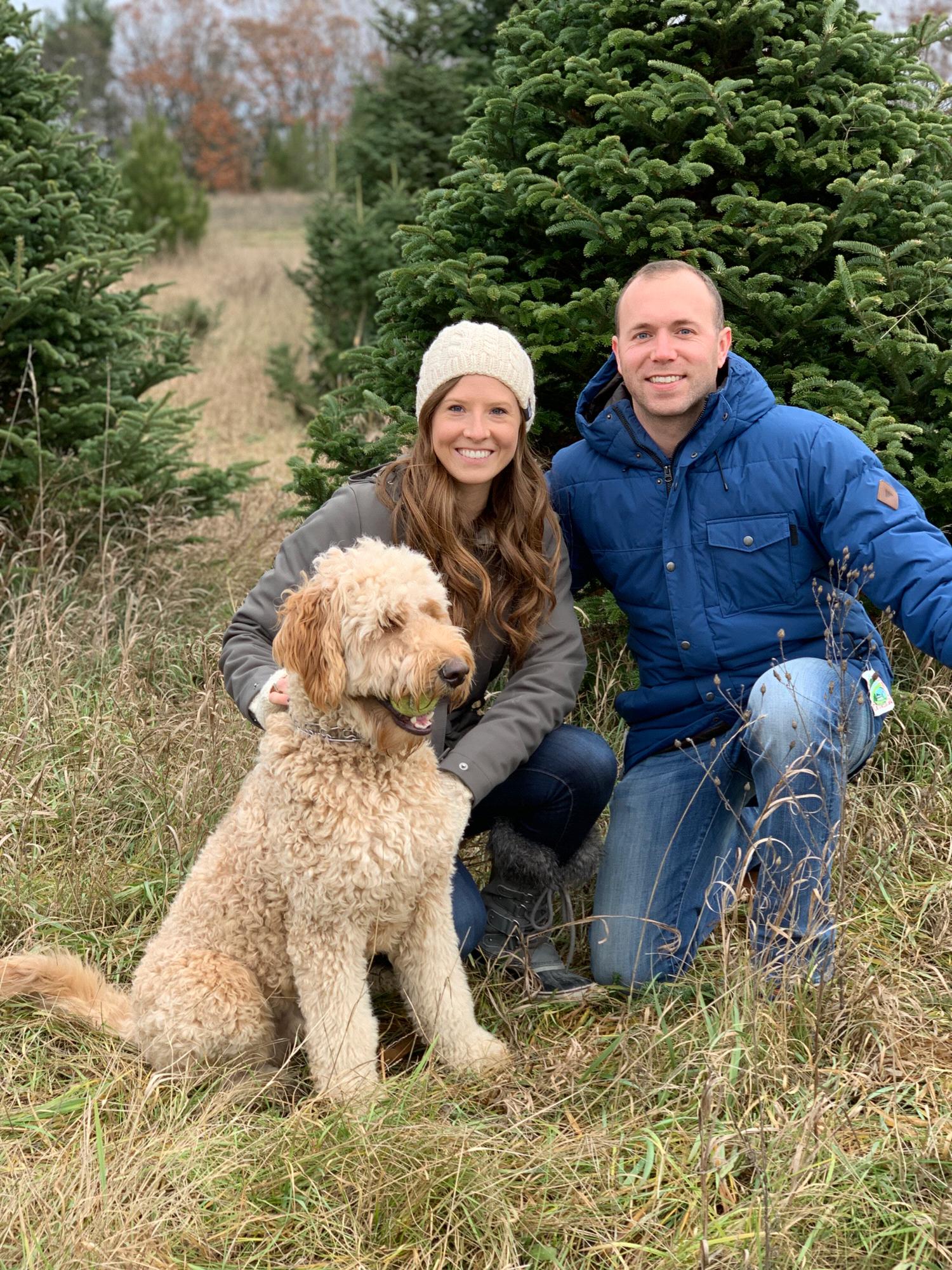 Zach and Abby cut down their second real Christmas tree together with Gooses help!