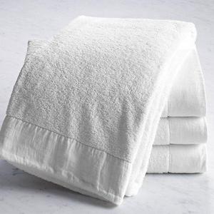 Linen-Bordered 650-Gram Turkish Bath Sheet