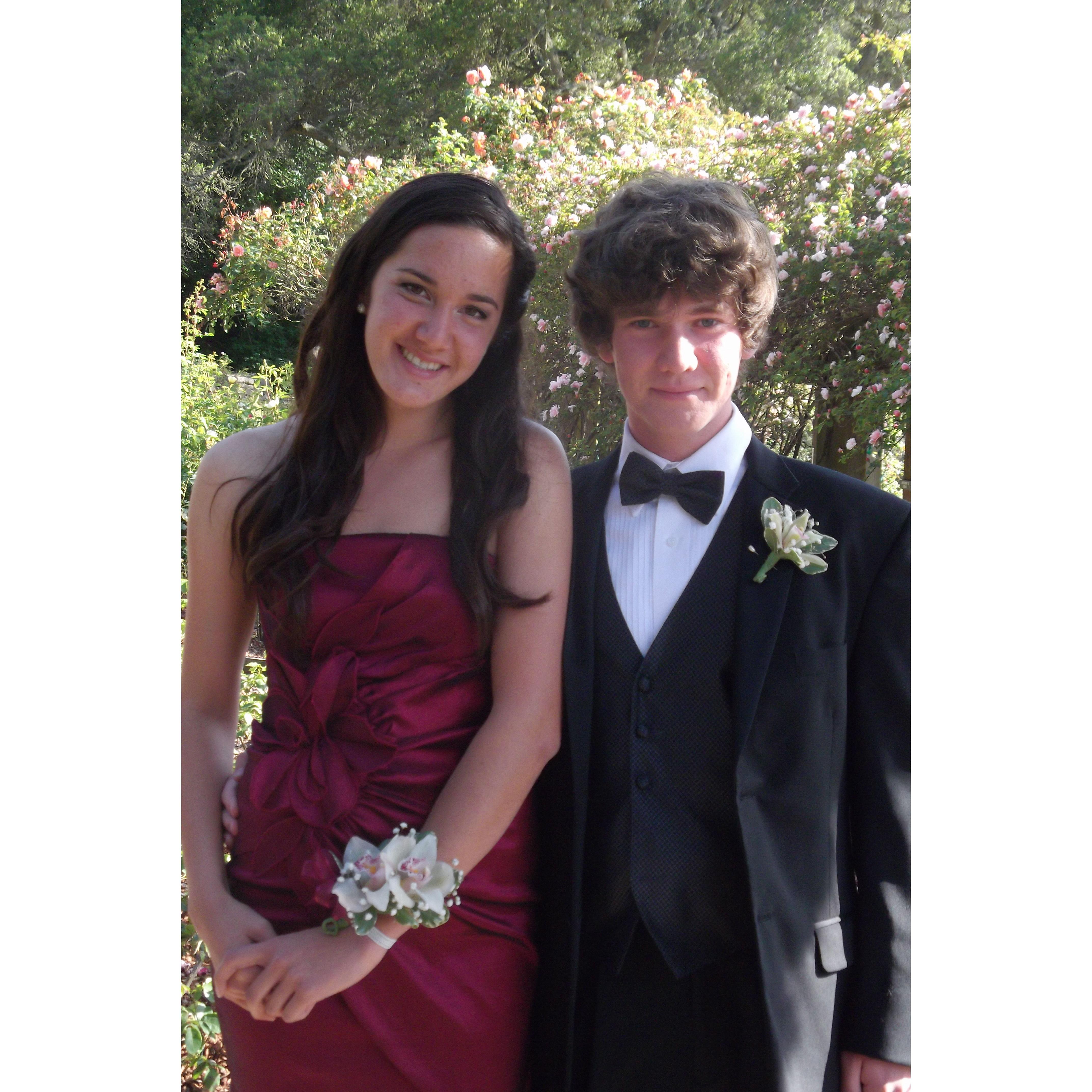 First prom together