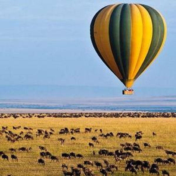 ⁠⁠Viaje en globo en Masai Mara