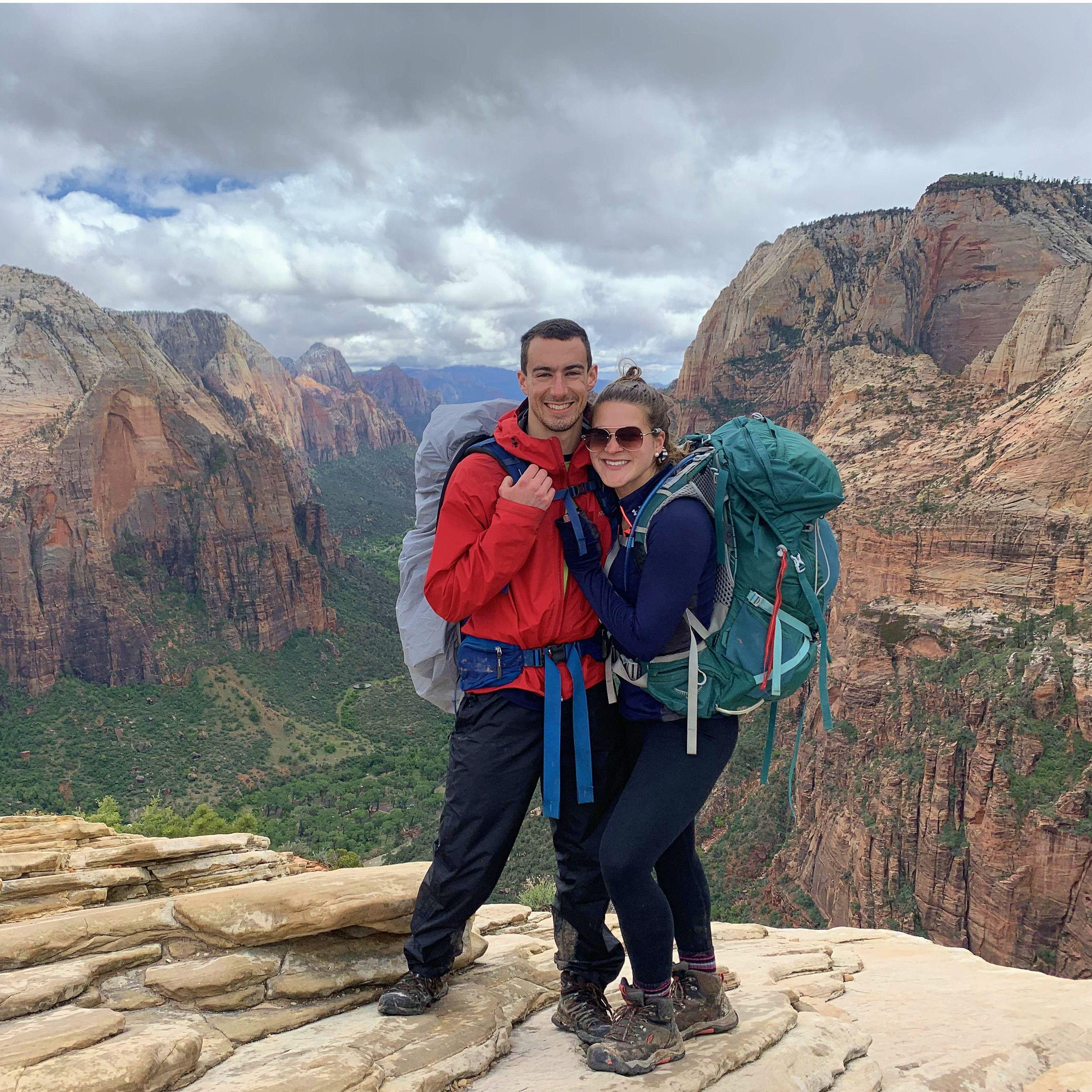 Angels Landing in Zion National Park, Utah - 2021