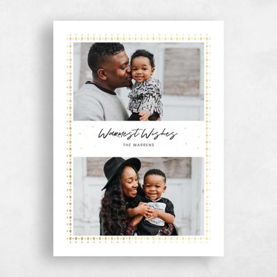 White Holiday Card - Kentala Foil