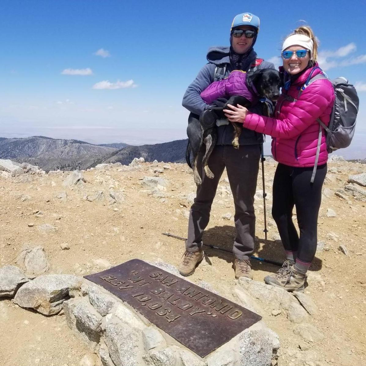 The top of Mt. Baldy, where Mitch proposed to Kristin on April 17th, 2021.