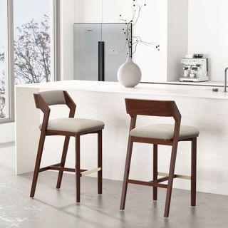 Patricia Upholstered Barstool, Set of 2