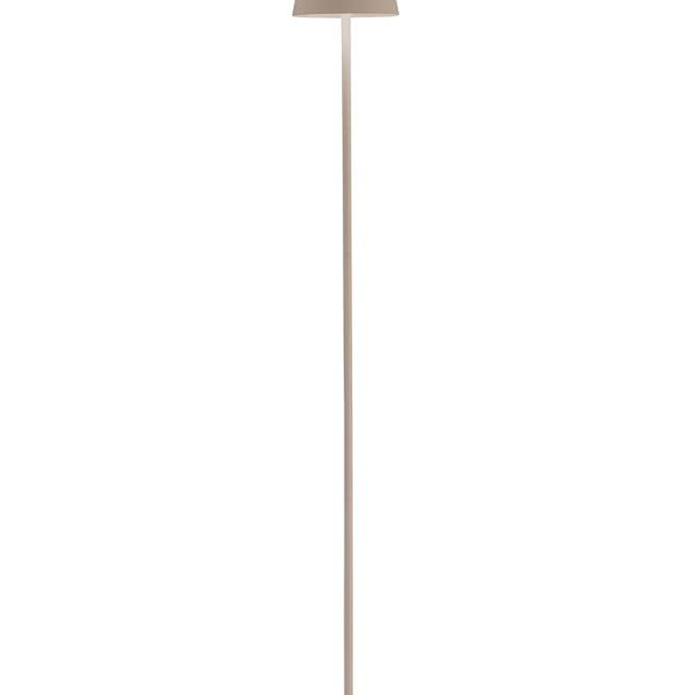 Zafferano, Poldina L Lamp, Rechargeable Cordless Floor Lamp with Touch Controls, Suitable for Indoor and Outdoor, Dimmer, 2200-3000 K, Adjustable Height 20.4-48 Inches, Sand Color