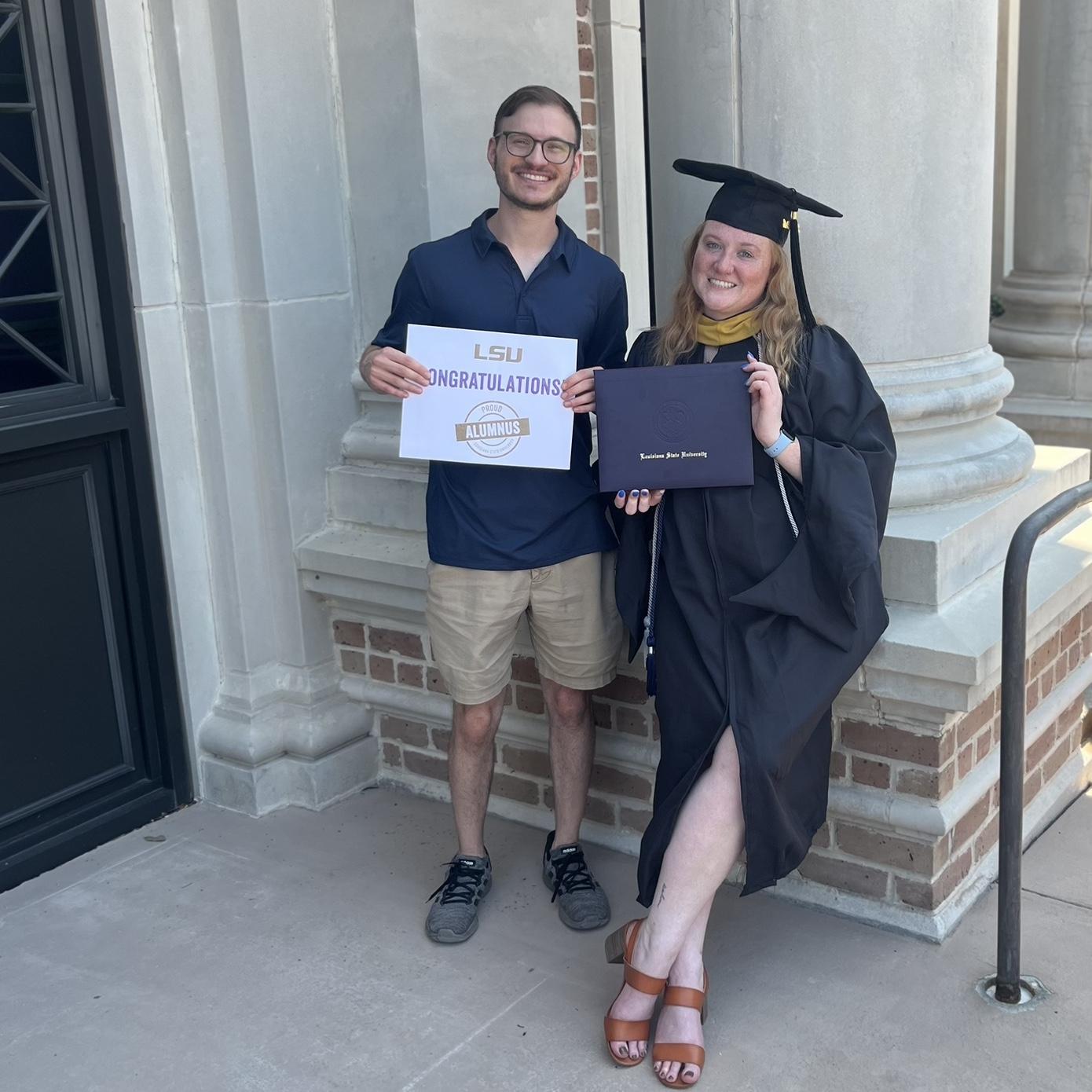 (2024) Sarah’s LSU graduation for her Master’s Degree!