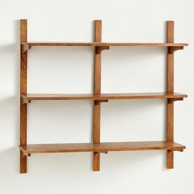 Cayman Double Wall Shelf - Antique Umber