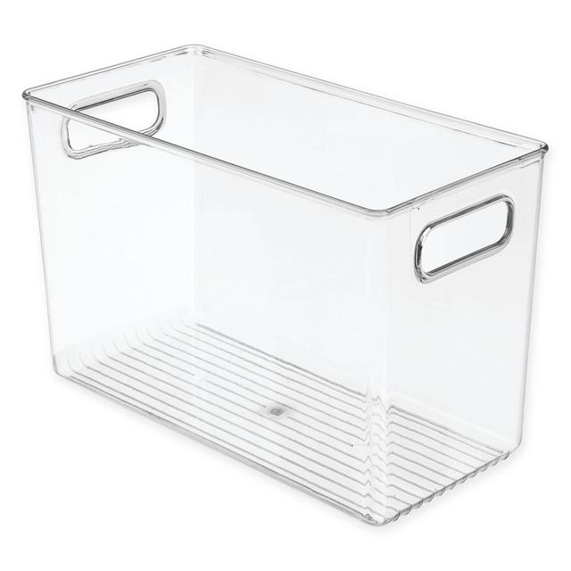 InterDesign® Tall Clear Bath Bin