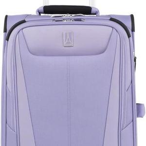 Travelpro Maxlite 5 Softside Expandable Upright 2 Wheel Carry on Luggage, Lightweight Suitcase, Men and Women, Violet, Carry On 22-Inch