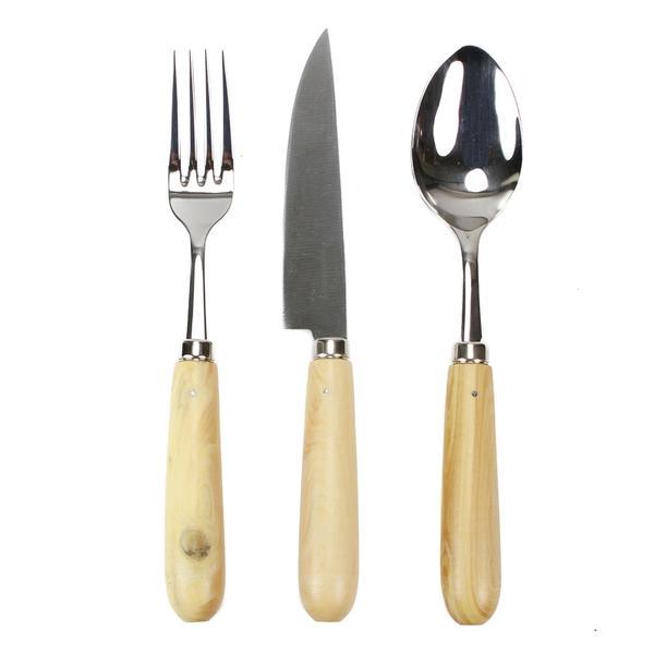 Boxwood Handle Flatware Set
