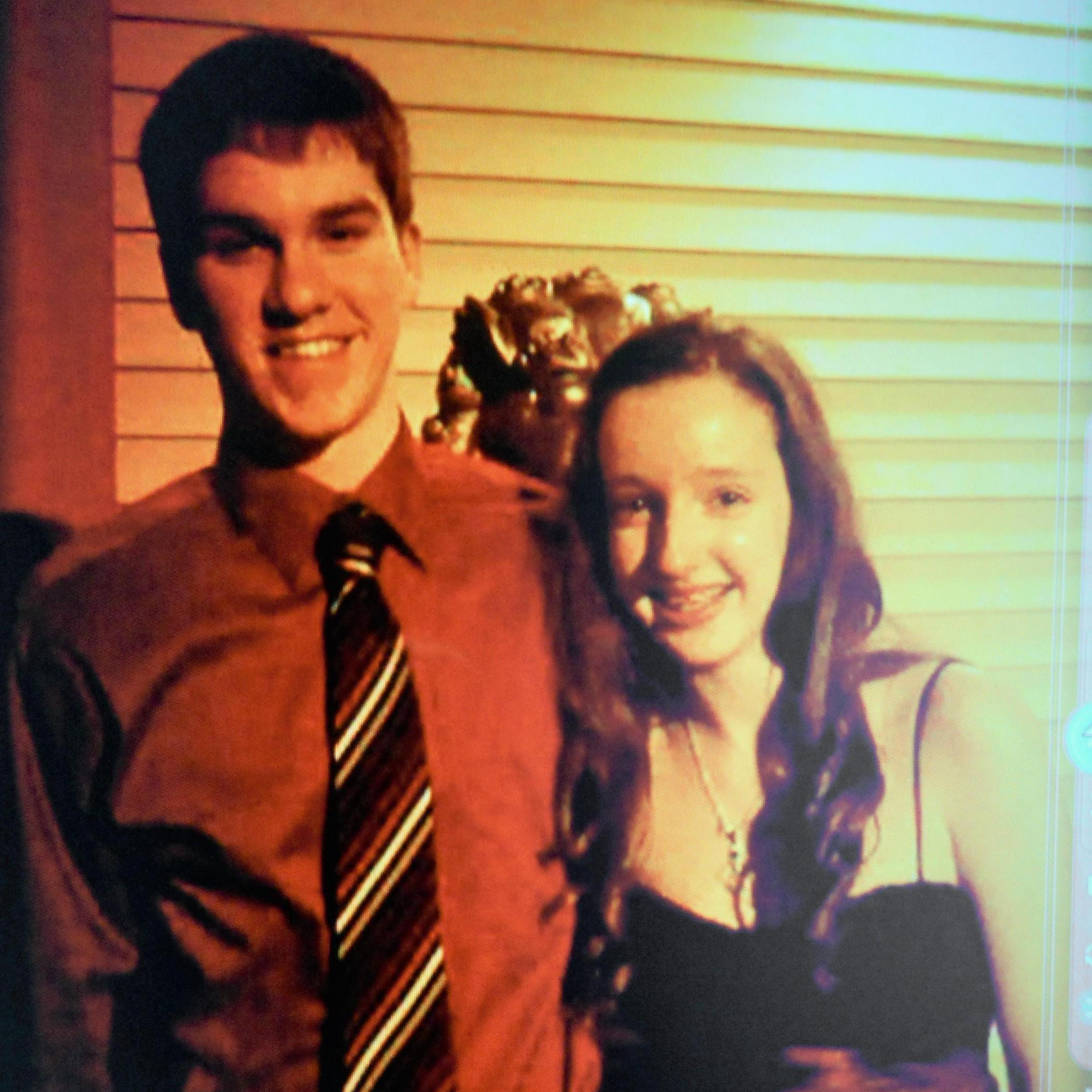First picture together in 2010. Winter Formal Freshman year