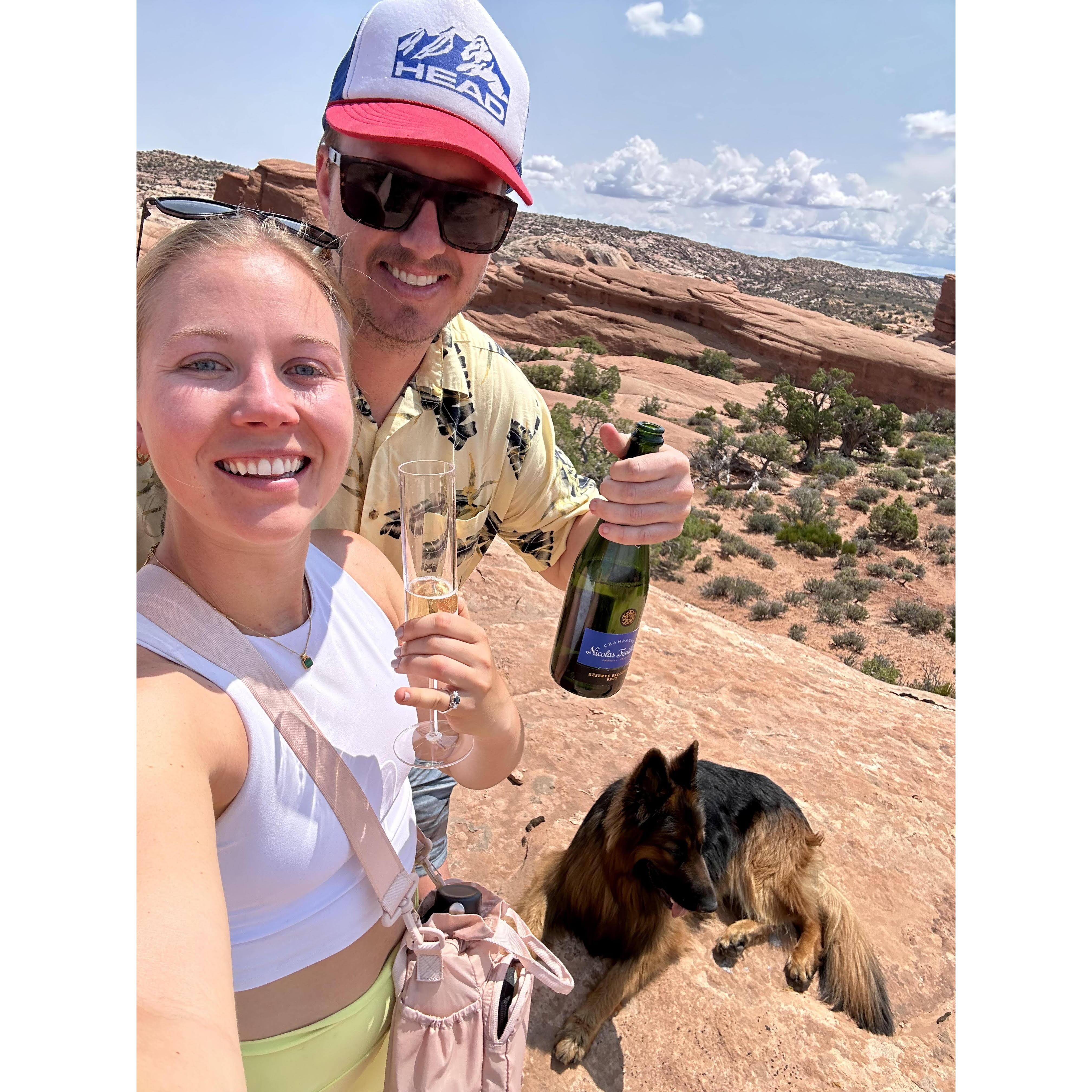 Getting engaged in Moab!