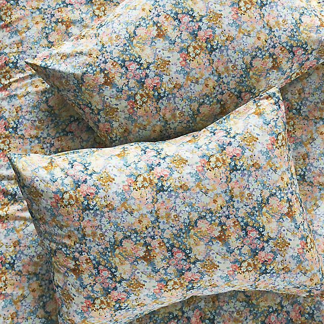 Organic Cotton Printed Percale Pillow Shams, Set of 2