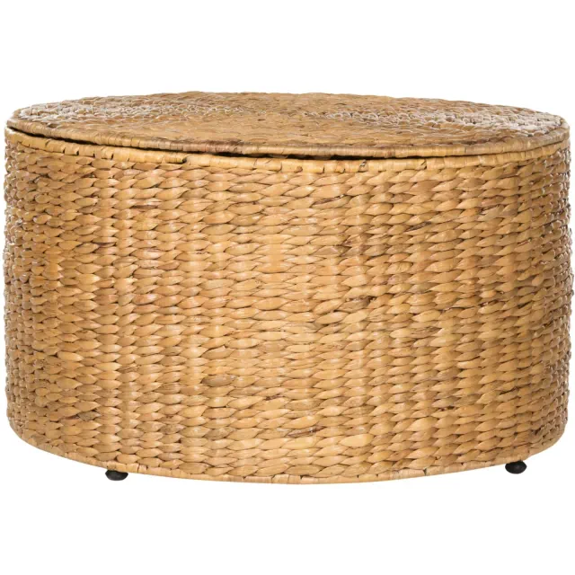 Jesse Wicker Storage Coffee Table - Natural - Safavieh