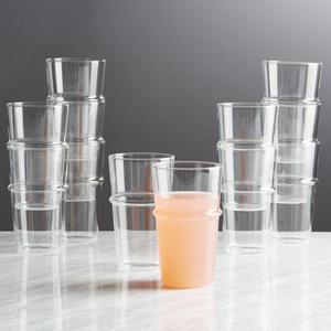 Crate + Barrel Lumos Stacking Highball Glasses, Set of 12