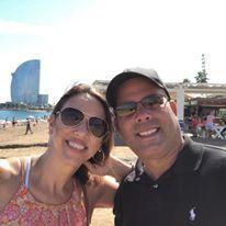 At the beach in Spain/En la playa de España