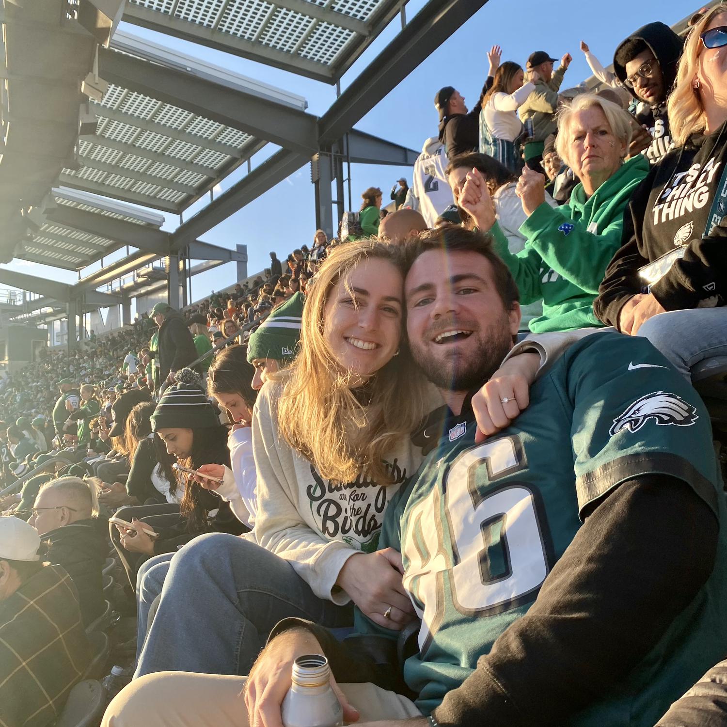 P.S. Courtney is now required to be an Eagles fan for life. Go birds.